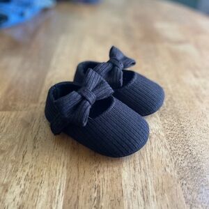 Black Bow Kids Shoes